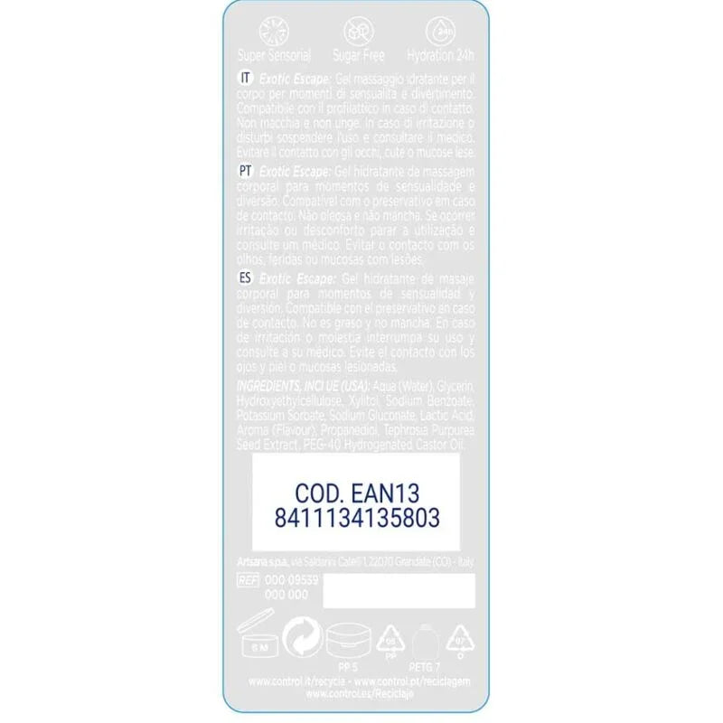 CONTROL - 2 EN 1 MASSAGE & PLEASURE EXOTIC 200 ML - Nuvica