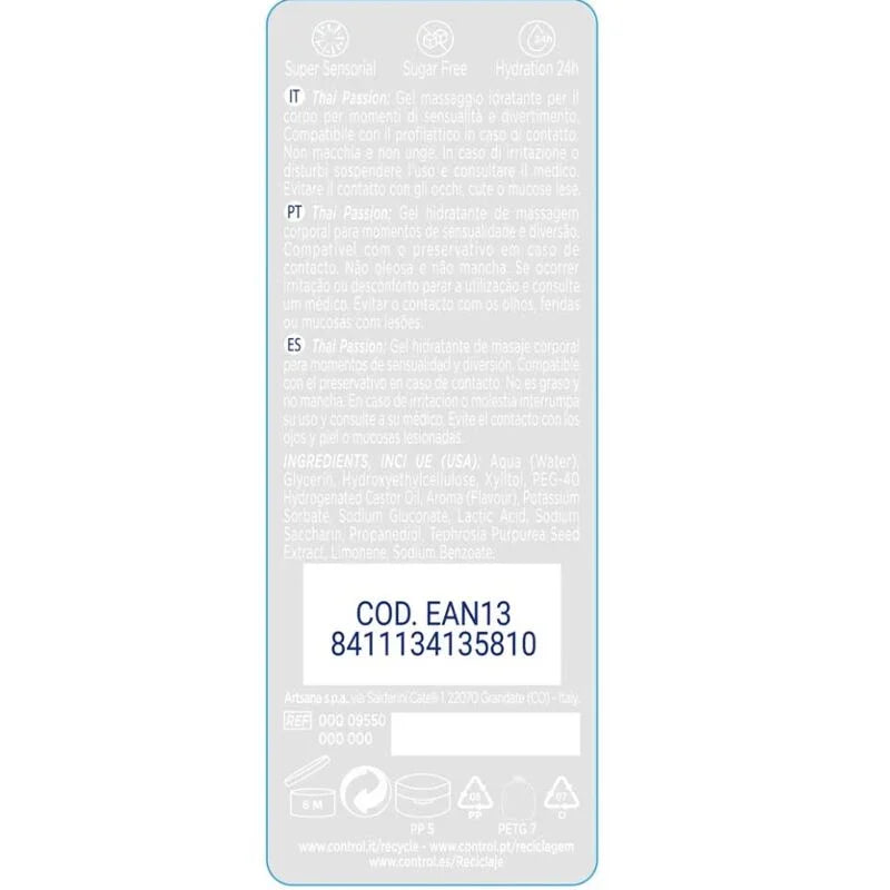 CONTROL - 2 EN 1 MASSAGE & PLEASURE THAI PASSION 200 ML - Nuvica