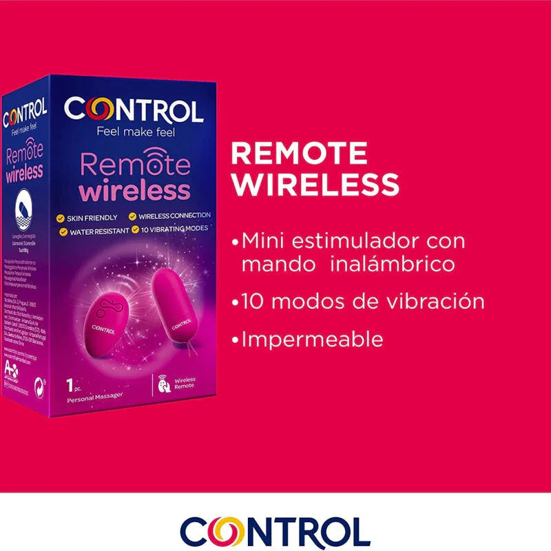 CONTROL - MASAJEADOR PERSONAL CONTROL REMOTO WIRELESS - Nuvica