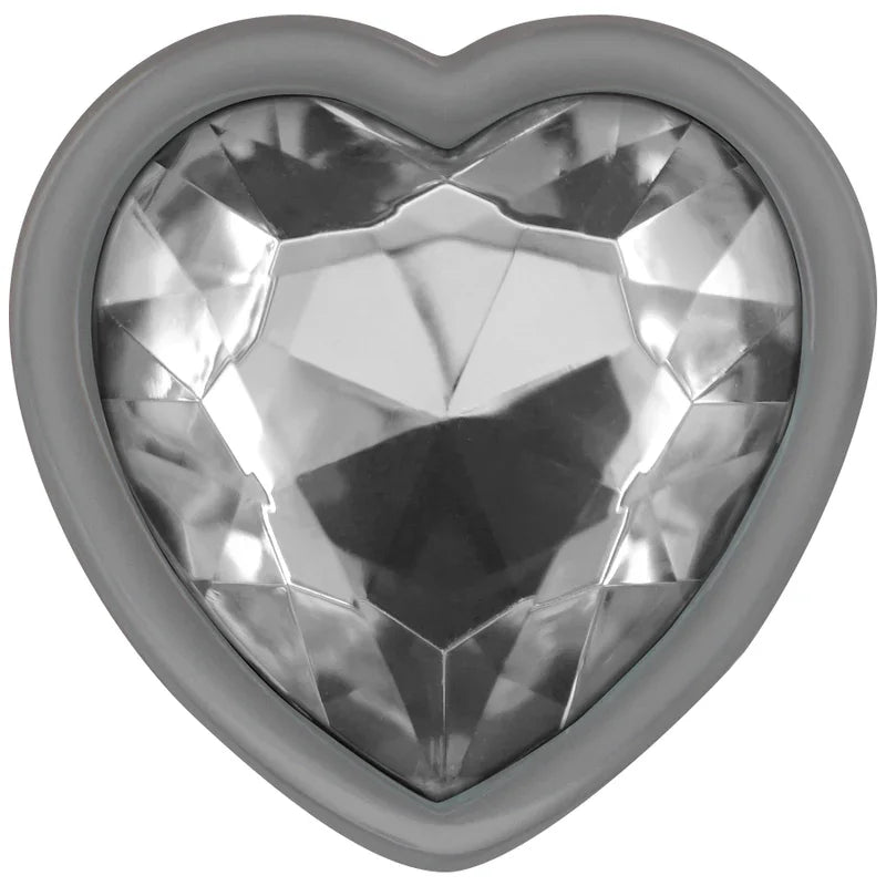 INTENSE - PLUG ANAL METAL ALUMINIO CORAZÓN BLANCO TALLA M - Nuvica