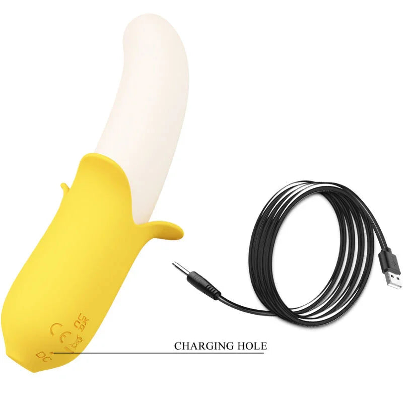 PRETTY LOVE - BANANA GEEK SUPER POWER 7 VIBRACIONES UP&DOWN SILICONA NEGRO - Nuvica