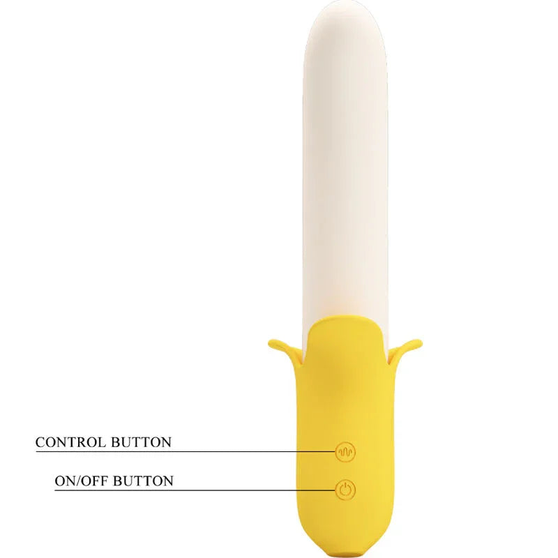 PRETTY LOVE - BANANA GEEK SUPER POWER 7 VIBRACIONES UP&DOWN SILICONA NEGRO - Nuvica
