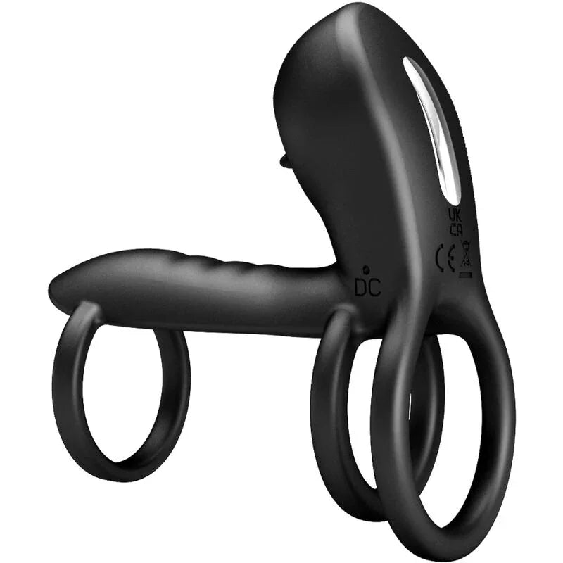 PRETTY LOVE - JAMMY FUNDA DE PENE 12 VIBRACIONES CON LENGUA RECARGABLE SILICONA - Nuvica