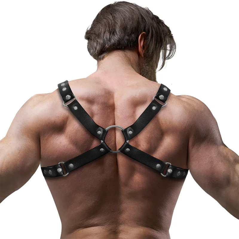 FETISH SUBMISSIVE ATTITUDE - ARNÉS BULLDOG ECOPIEL PECHO HOMBRE TALLA M/L - Nuvica