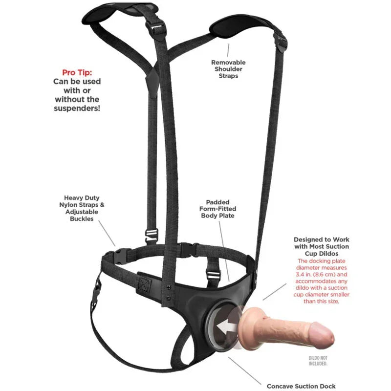 PIPEDREAMS - BODY DOCK STRAP-ON SUSPENDERS - Nuvica