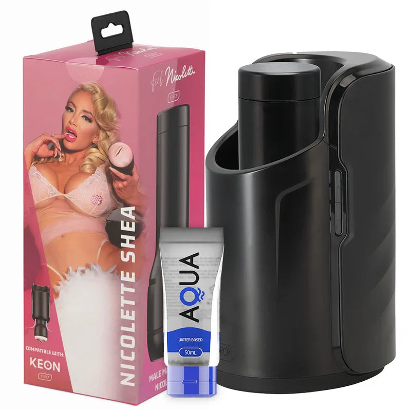 KIIROO - KEON + FEEL NICOLETTE SHEA STROKER + LUBRICANTE AQUA QUALITY 50 ML - Nuvica