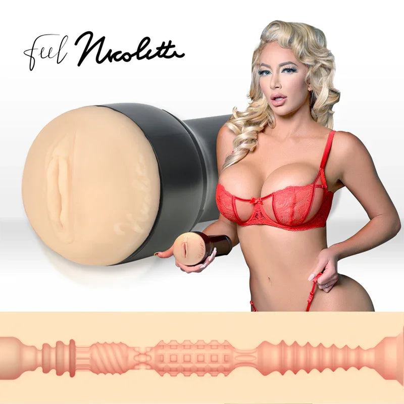 KIIROO - KEON + FEEL NICOLETTE SHEA STROKER + LUBRICANTE AQUA QUALITY 50 ML - Nuvica