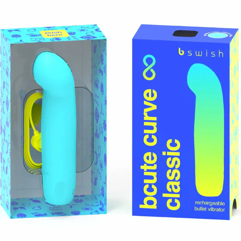 B SWISH - BCUTE CURVE INFINITE CLASSIC VIBRADOR RECARGABLE SILICONA AZUL - Nuvica