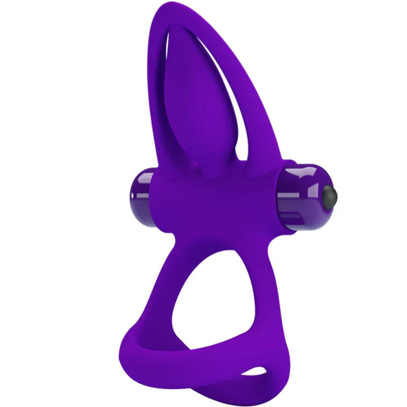 PRETTY LOVE - ANILLO VIBRADOR 10 VIBRACIONES SILICONA VIOLETA - Nuvica