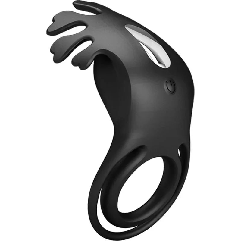 PRETTY LOVE - RUBEN ANILLO VIBRADOR 7 VIBRACIONES SILICONA NEGRO - Nuvica