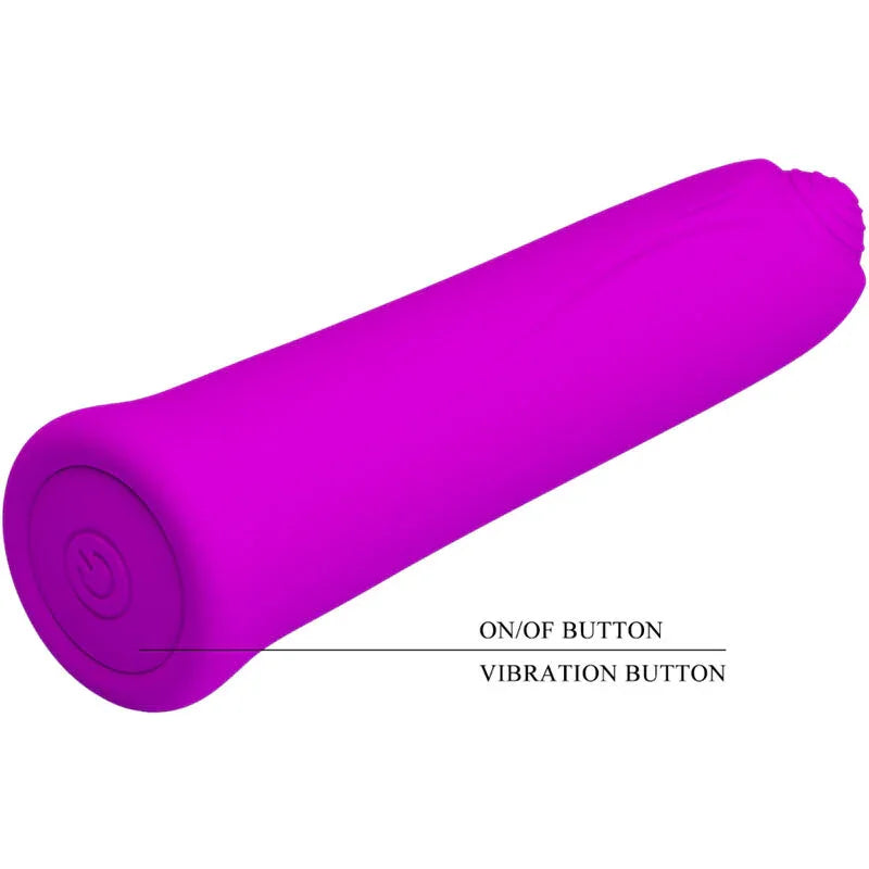PRETTY LOVE - CURTIS MINI VIBRADOR SUPER POWER 12 VIBRACIONES SILICONA VIOLETA - Nuvica