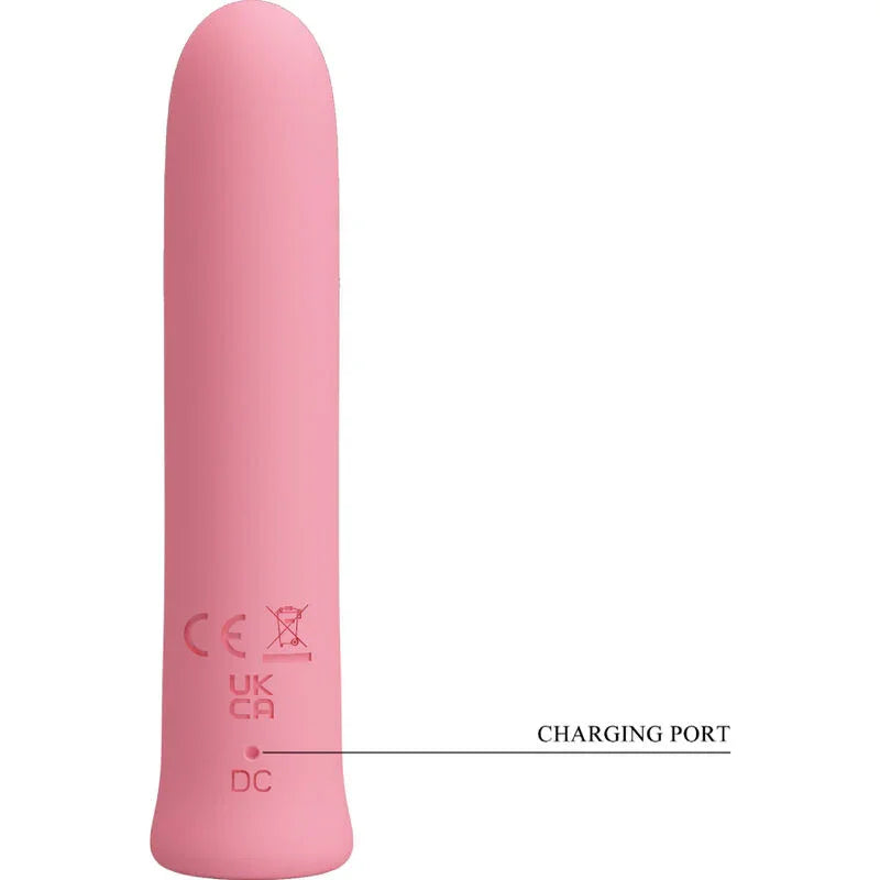PRETTY LOVE - CURTIS MINI VIBRADOR SUPER POWER 12 VIBRACIONES SILICONA ROSA - Nuvica