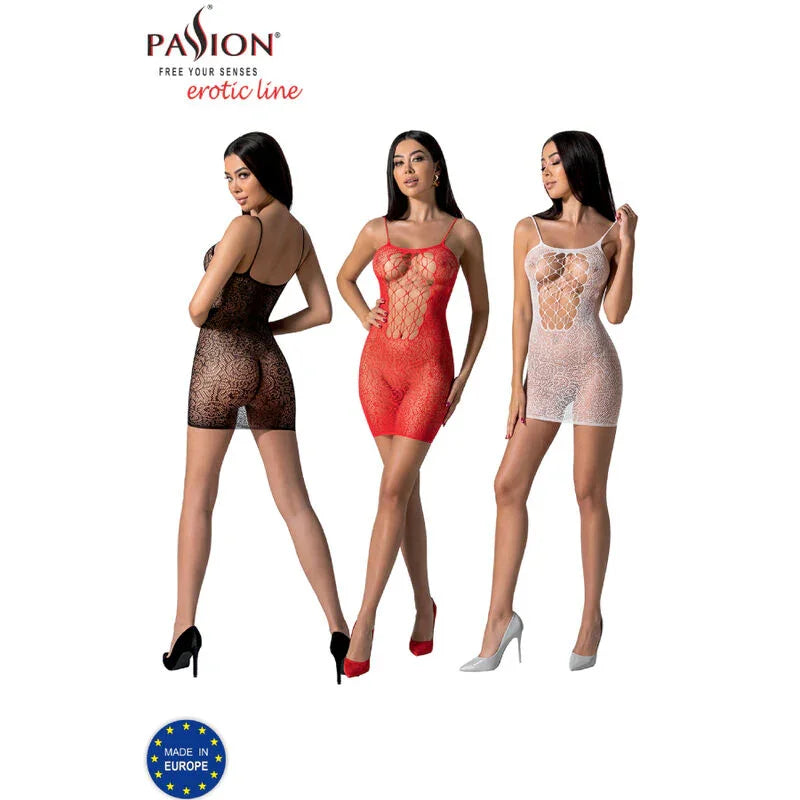 PASSION - BS096 BODYSTOCKING NEGRO TALLA ÚNICA - Nuvica