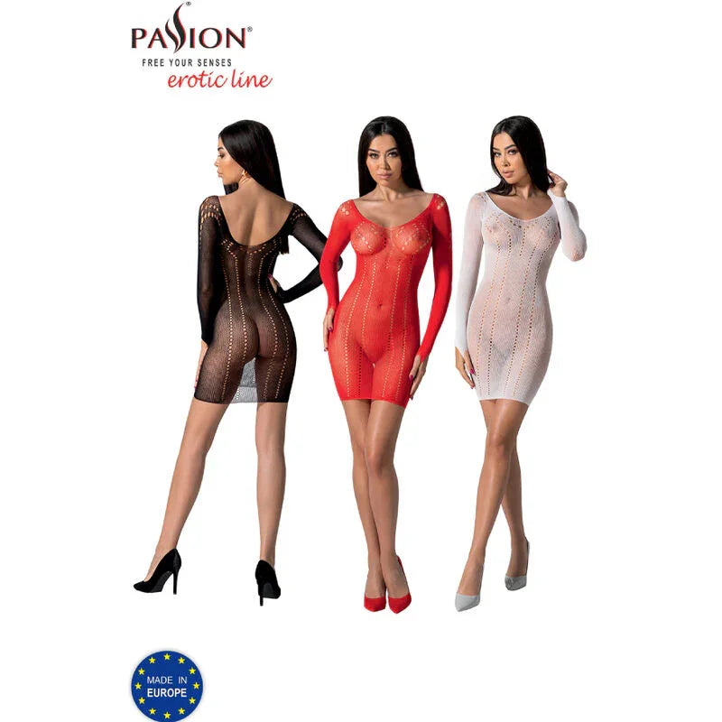 PASSION - BS101 BODYSTOCKING NEGRO TALLA ÚNICA - Nuvica