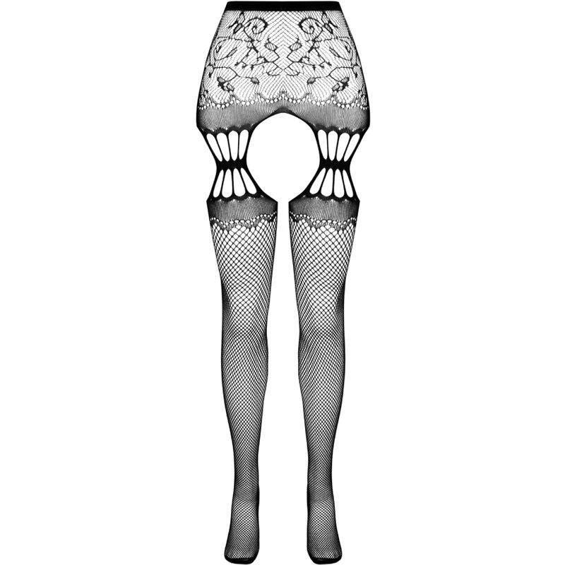 PASSION - S027 MEDIAS CON LIGUERO NEGRO TALLA ÚNICA - Nuvica