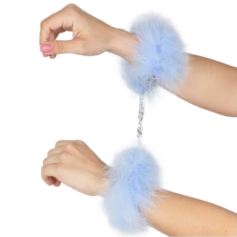SECRETPLAY - ESPOSAS AZUL MARABOU - Nuvica