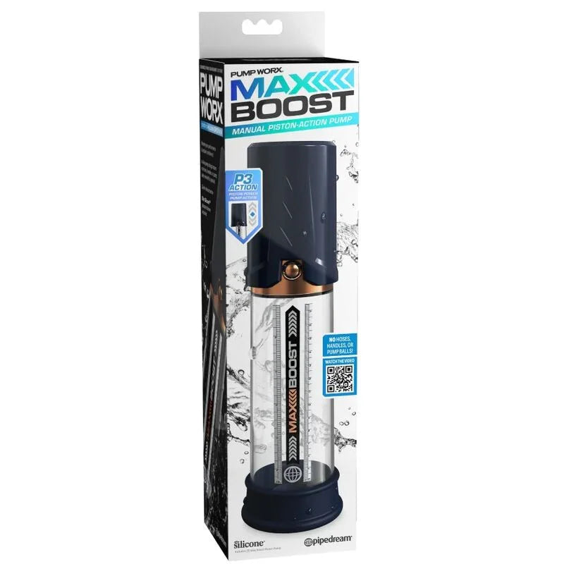 PUMP WORX - BOMBA DE ERECCION MAX BOOST AZUL - Nuvica