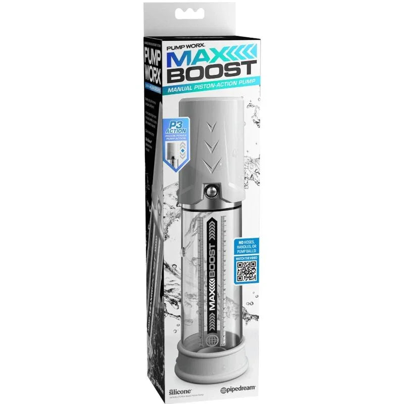 PUMP WORX - BOMBA DE ERECCION MAX BOOST BLANCO - Nuvica