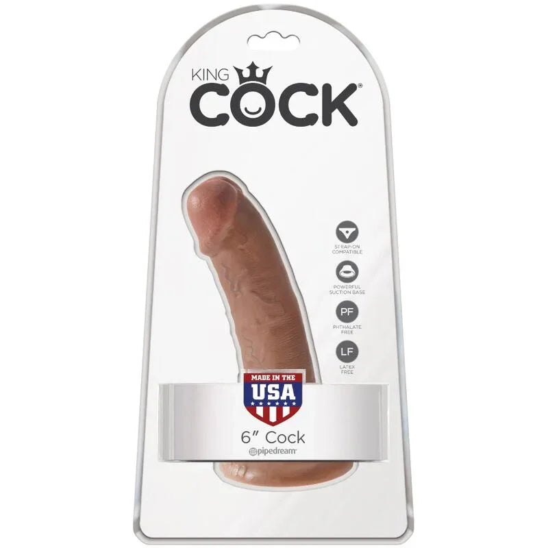 KING COCK - PENE REALÍSTICO 15 CM CARAMELO - Nuvica