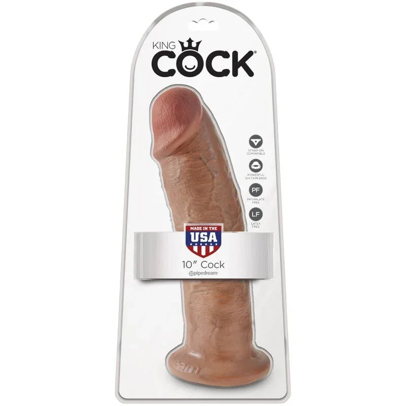 KING COCK - PENE REALÍSTICO 24 CM CARAMELO - Nuvica