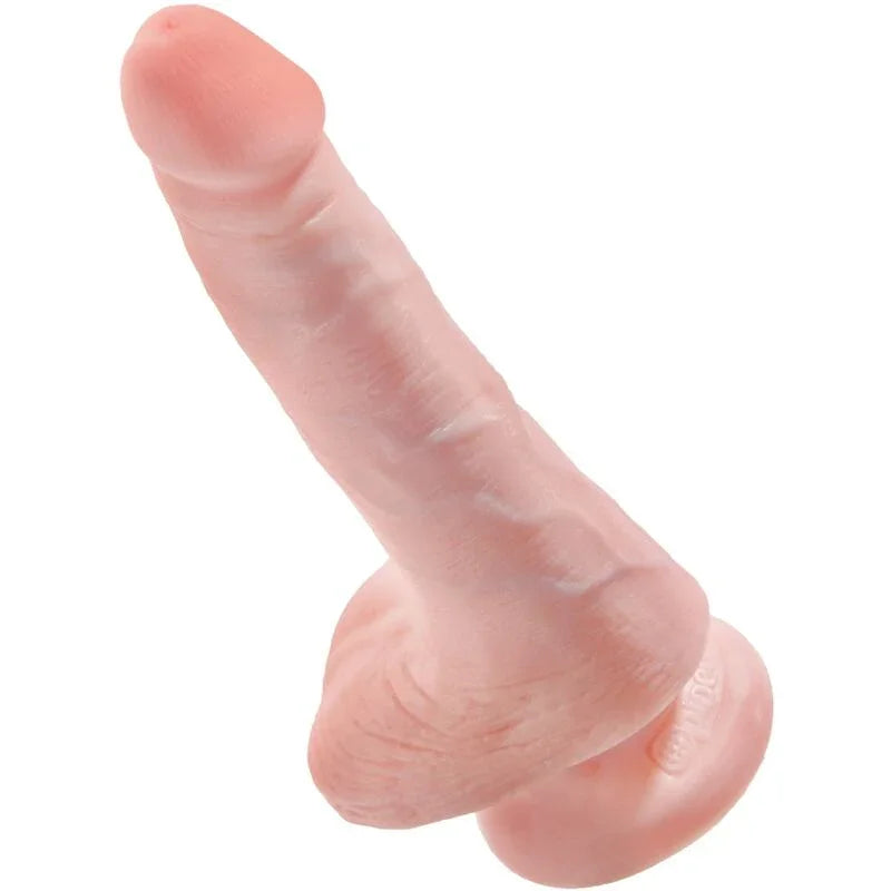 KING COCK - PENE REALÍSTICO CON TESTÍCULOS 13.5 CM NATURAL - Nuvica