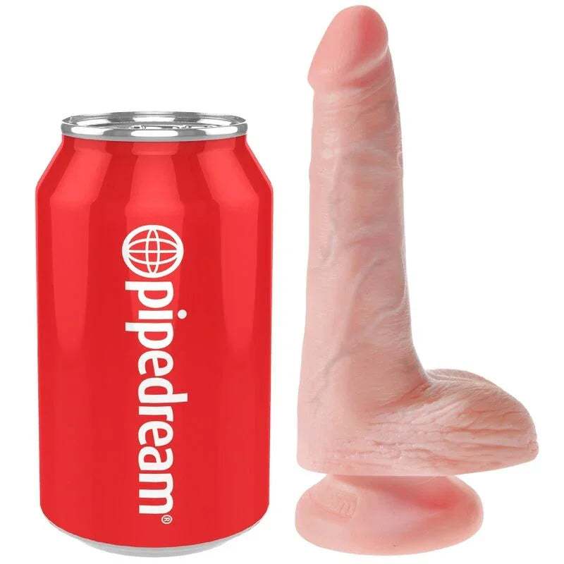 KING COCK - PENE REALÍSTICO CON TESTÍCULOS 13.5 CM NATURAL - Nuvica