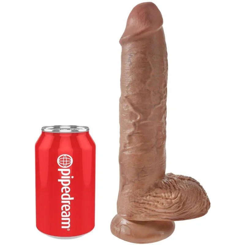 KING COCK - PENE REALÍSTICO CON TESTÍCULOS 19.8 CM CARAMELO - Nuvica