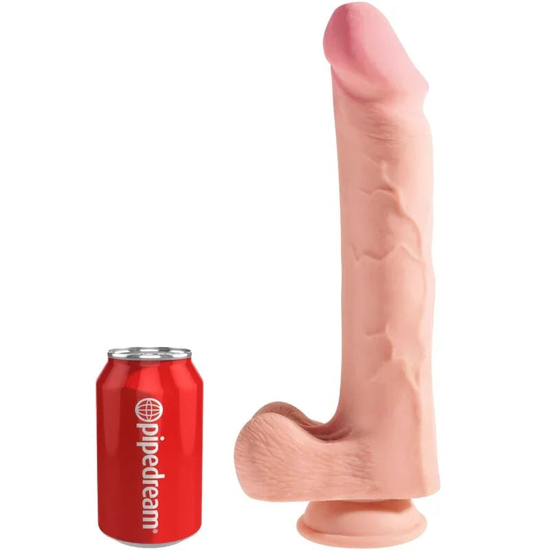 KING COCK - PENE REALÍSTICO 3D CON TESTÍCULOS 24.8 CM NATURAL - Nuvica