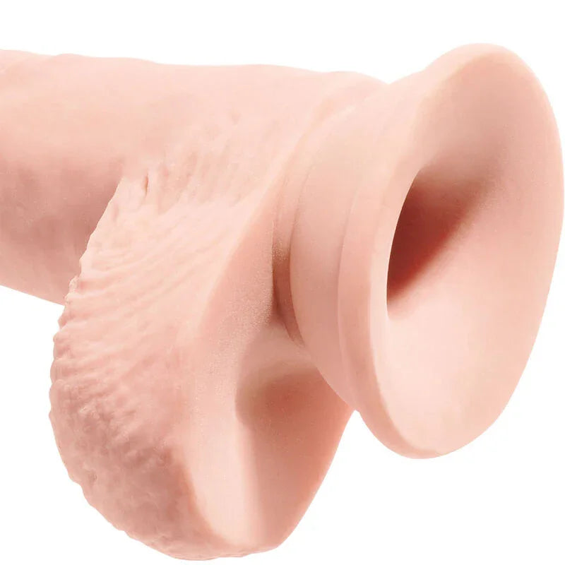 KING COCK - PENE REALÍSTICO CON TESTÍCULOS 19.4 CM NATURAL - Nuvica