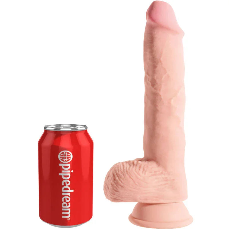 KING COCK - PENE REALÍSTICO CON TESTÍCULOS 19.4 CM NATURAL - Nuvica