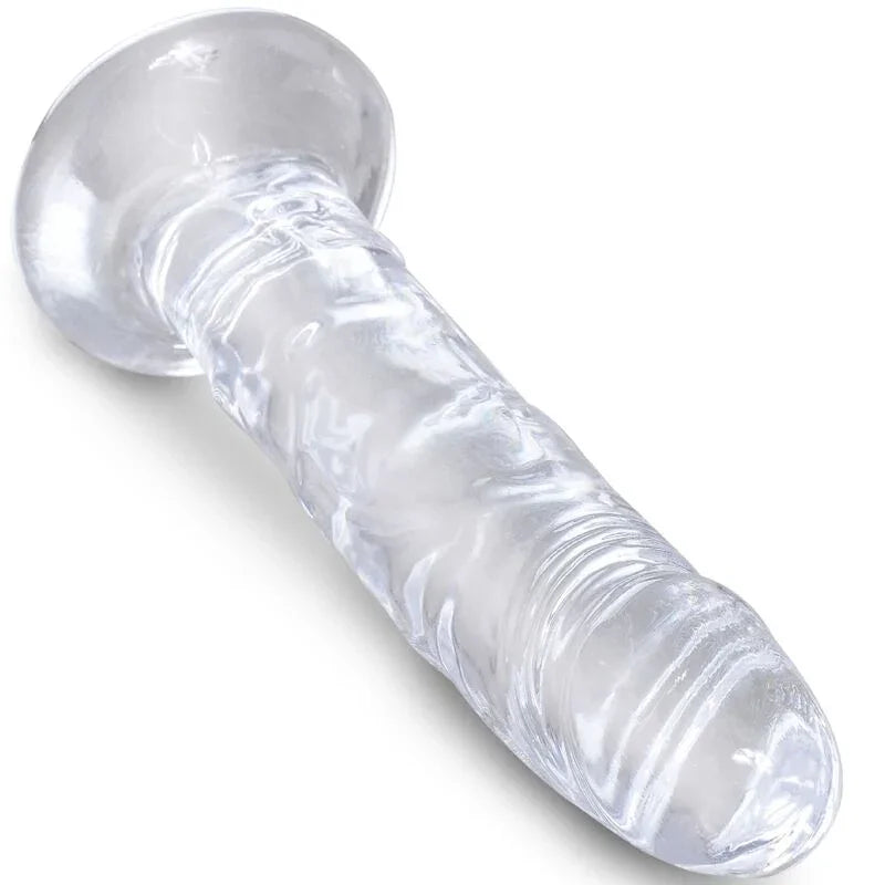 KING COCK - CLEAR PENE REALÍSTICO 15.5 CM TRANSPARENTE - Nuvica