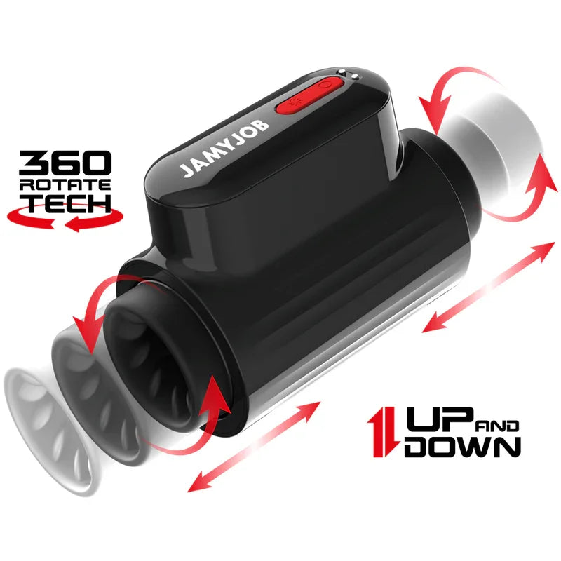 JAMYJOB - VORTEX MASTURBADOR TURBO CON EMPUJE Y ROTACIÓN 360 UP AND DOWN - Nuvica