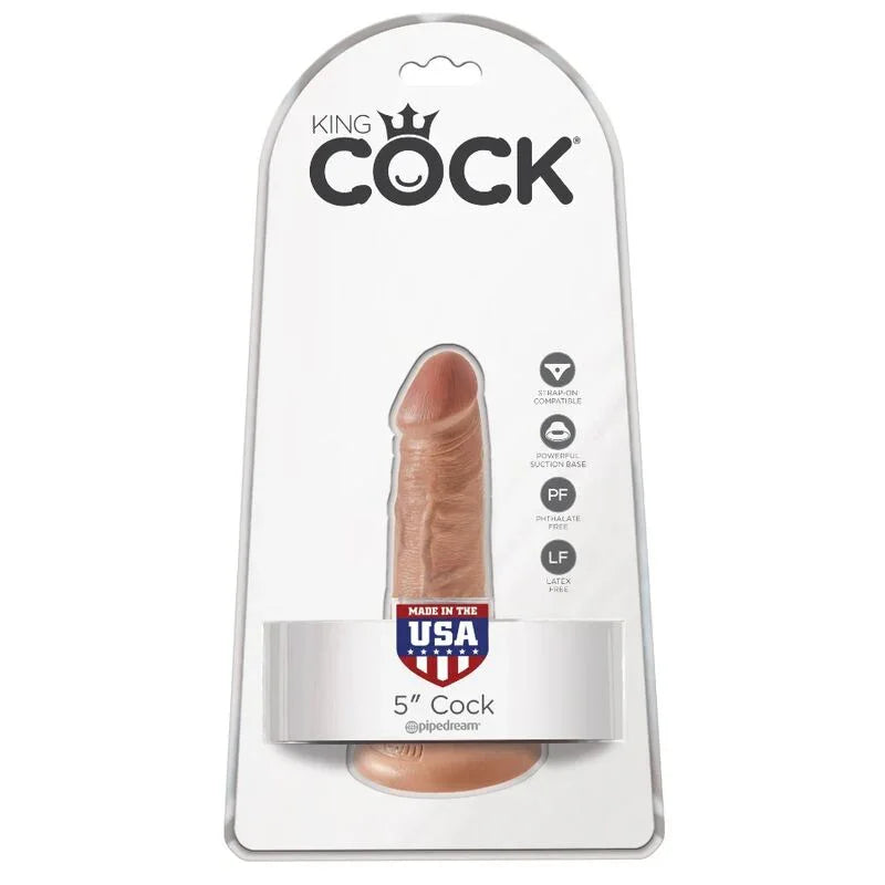 KING COCK - PENE REALÍSTICO 12 CM CARAMELO - Nuvica