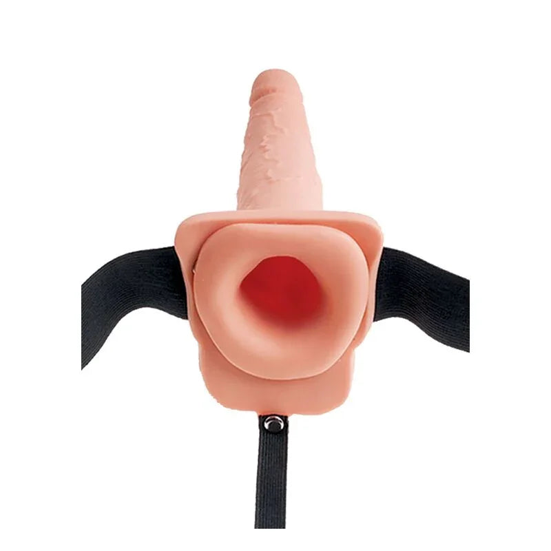 FETISH FANTASY SERIES - ARNÉS AJUSTABLE PENE REALÍSTICO CON TESTÍCULOS SQUIRTING 19 CM - Nuvica