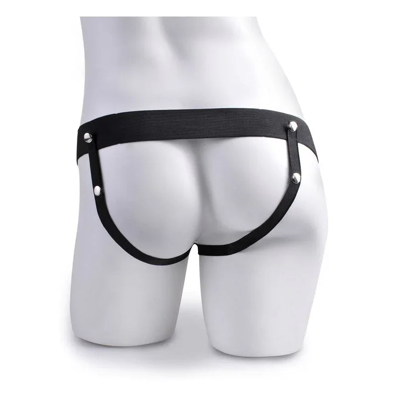 FETISH FANTASY SERIES - ARNÉS AJUSTABLE PENE REALÍSTICO CON TESTÍCULOS SQUIRTING 19 CM - Nuvica