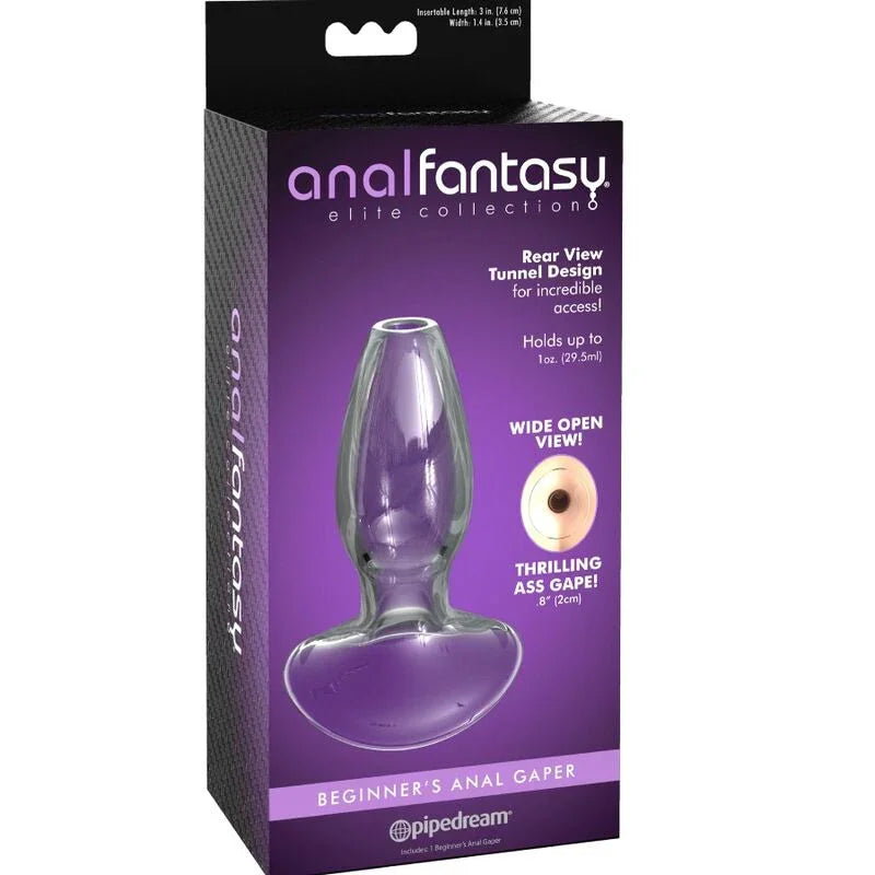 ANAL FANTASY ELITE COLLECTION - DILATADOR ANAL GAPER PARA PRINCIPIANTES CRISTAL TALLA S - Nuvica