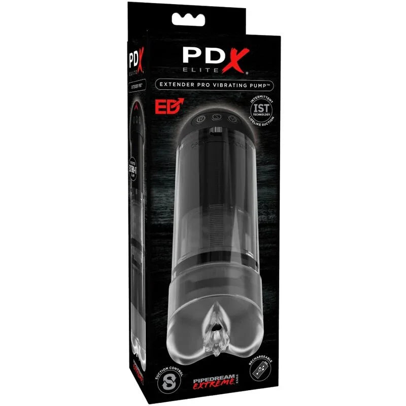 PDX ELITE - MASTURBADOR STROKER EXTENDER PRO VIBRADOR - Nuvica