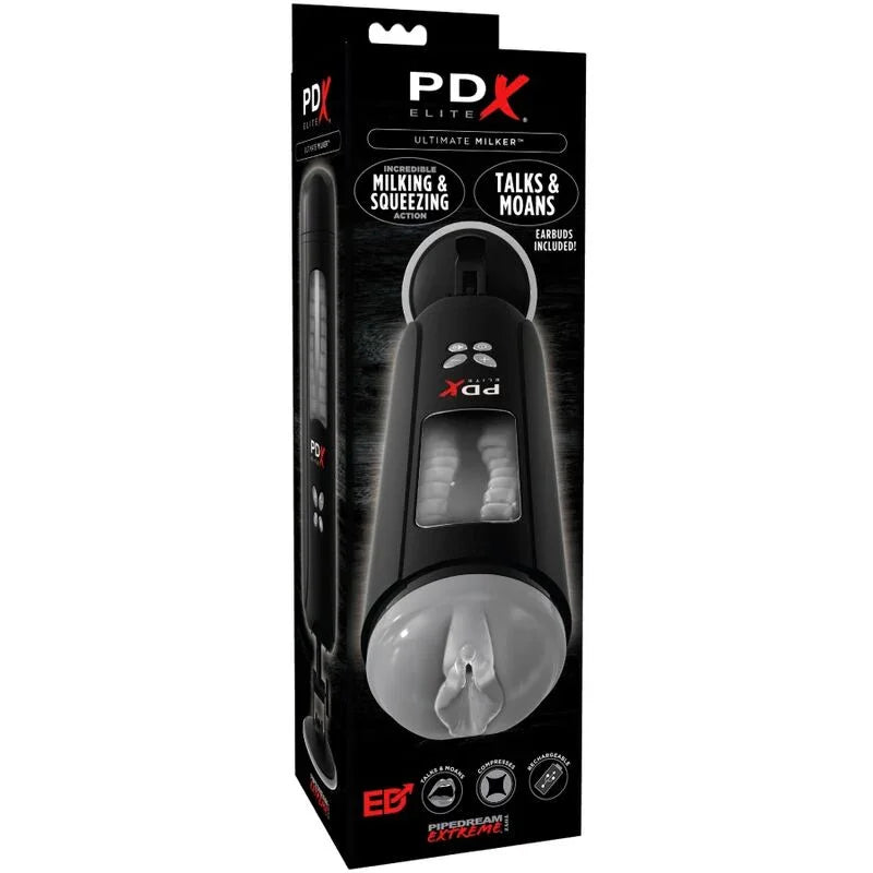 PDX ELITE - MASTURBADOR STROKER ULTIMATE MILKER VAGINA CON VOZ - Nuvica
