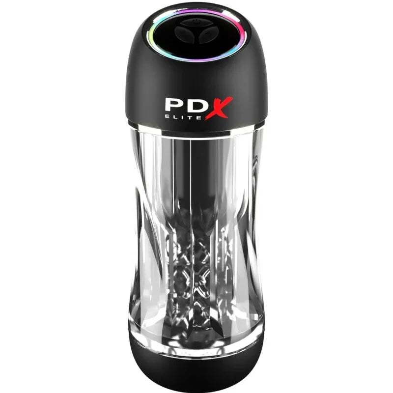 PDX ELITE - MASTURBADOR STROKER VIEWTUBE PRO VIBRADOR TRANSPARENTE - Nuvica