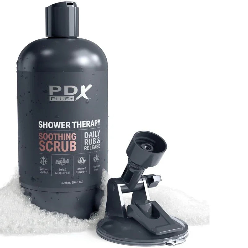 PDX PLUS - MASTURBADOR STROKER DISEÑO DISCRETO DE BOTE CHAMPU SOOTHING SCRUB CARAMELO - Nuvica
