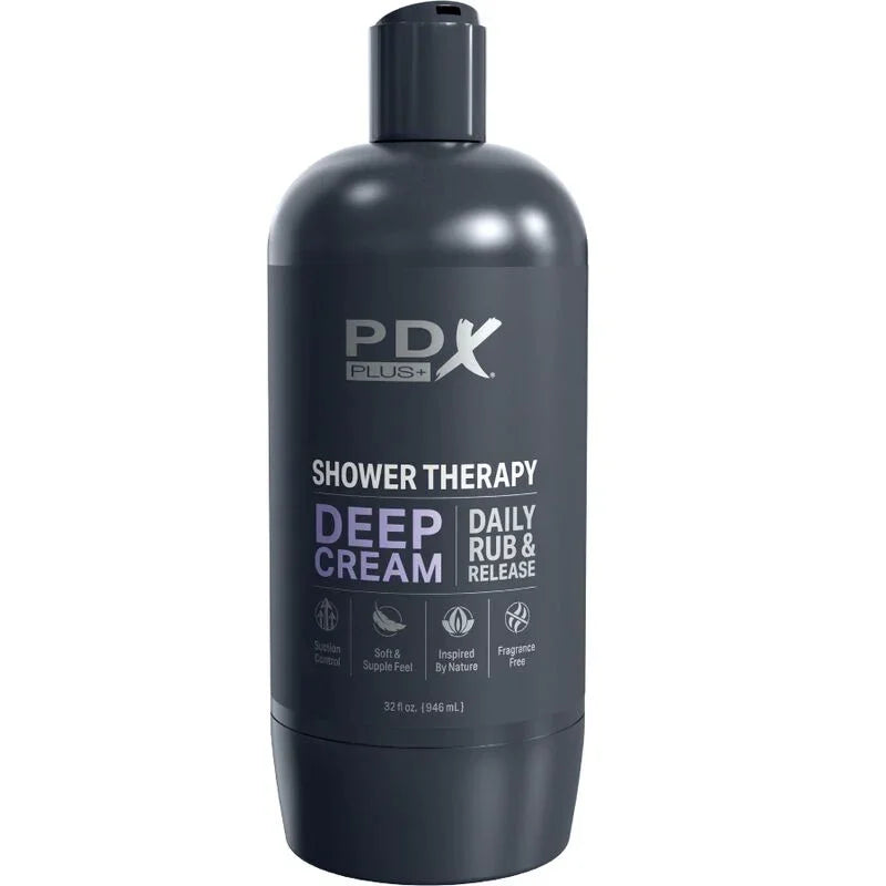 PDX PLUS - MASTURBADOR STROKER DISEÑO DISCRETO DE BOTE CHAMPU DEEP CREAM - Nuvica