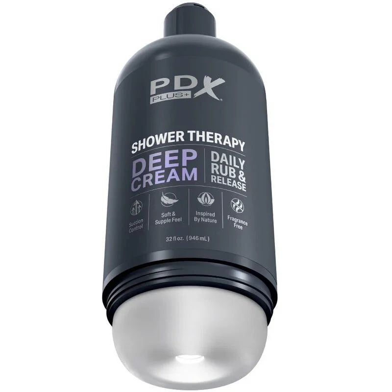 PDX PLUS - MASTURBADOR STROKER DISEÑO DISCRETO DE BOTE CHAMPU DEEP CREAM - Nuvica