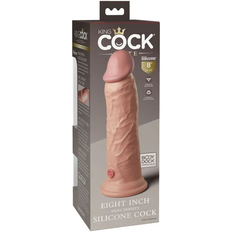 KING COCK - ÉLITE DILDO REALÍSTICO SILICONA 20.3 CM - Nuvica