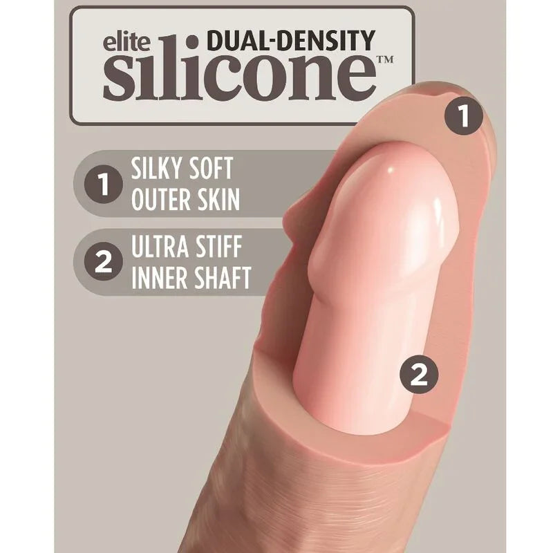 KING COCK - ÉLITE DILDO REALÍSTICO SILICONA 20.3 CM - Nuvica
