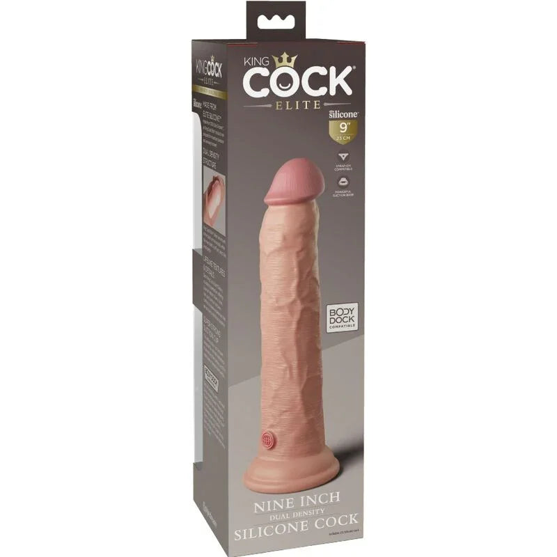 KING COCK - ÉLITE DILDO REALÍSTICO SILICONA 23 CM - Nuvica