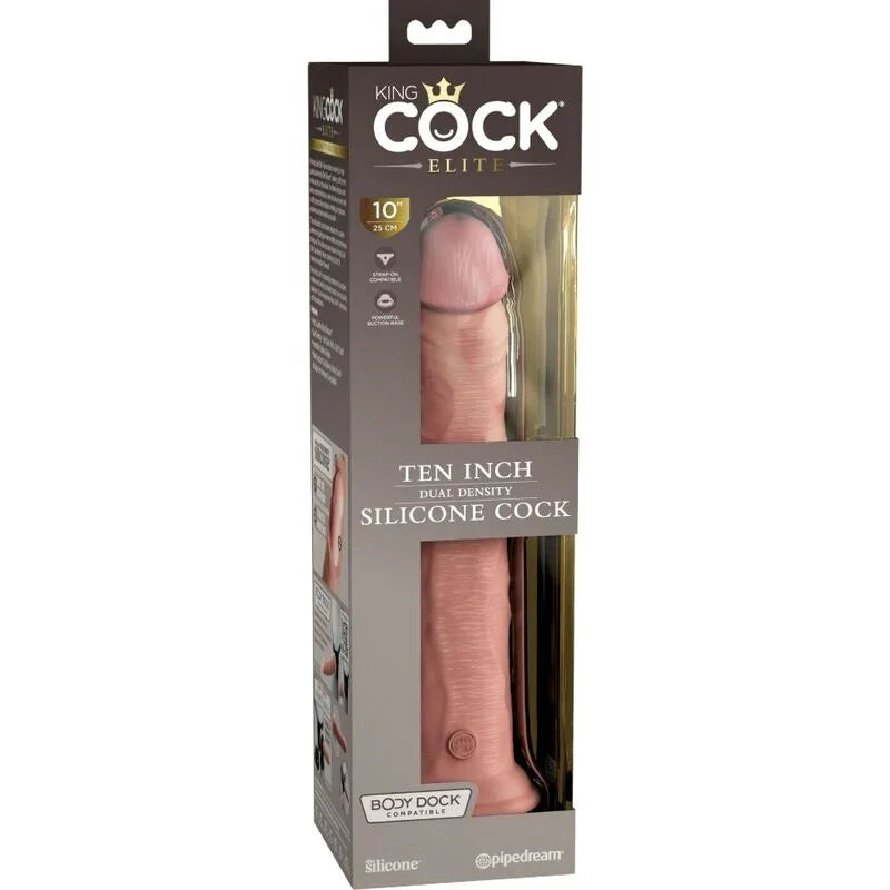 KING COCK - ÉLITE DILDO REALÍSTICO SILICONA 25.4 CM - Nuvica