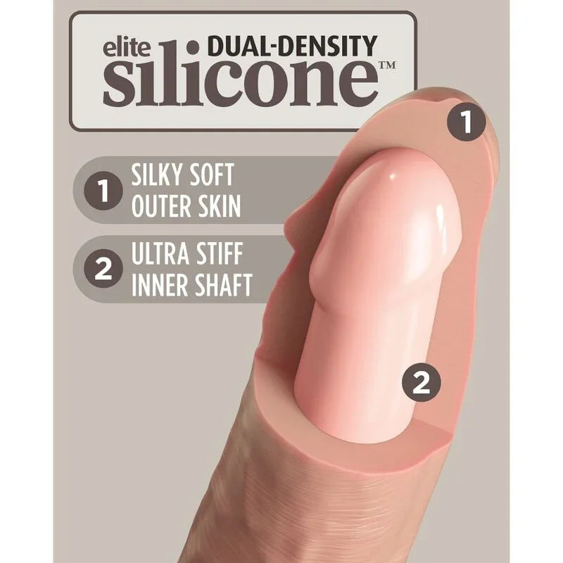 KING COCK - ÉLITE DILDO REALÍSTICO SILICONA 28 CM - Nuvica