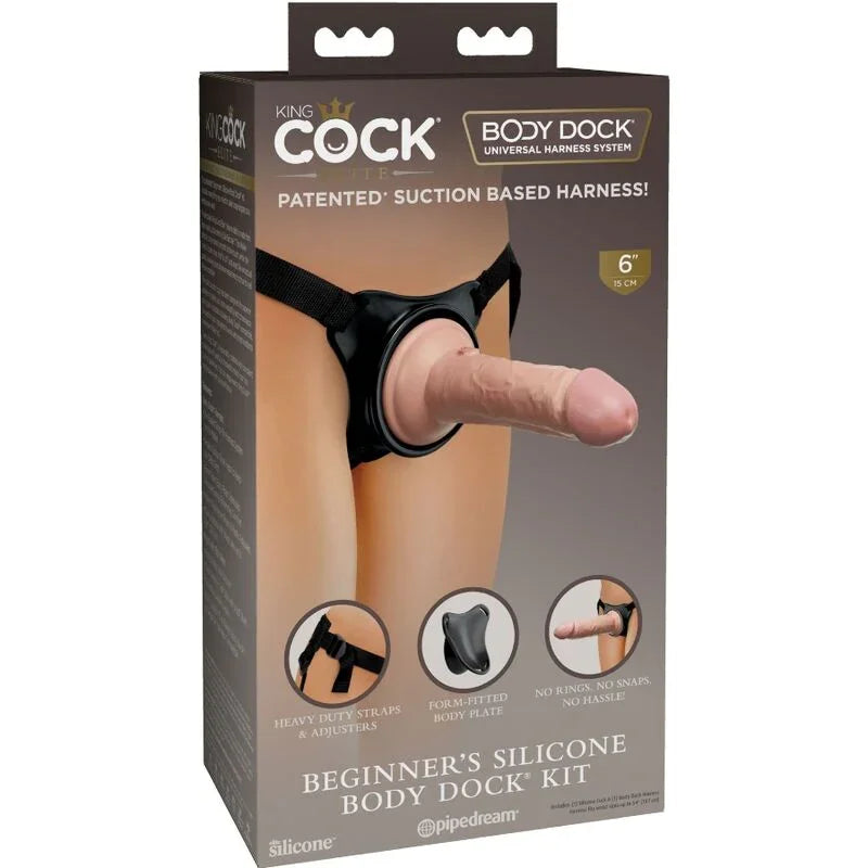 KING COCK - ÉLITE ARNÉS AJUSTABLE PARA PRINCIPIANTES CON DILDO 15.2 CM - Nuvica
