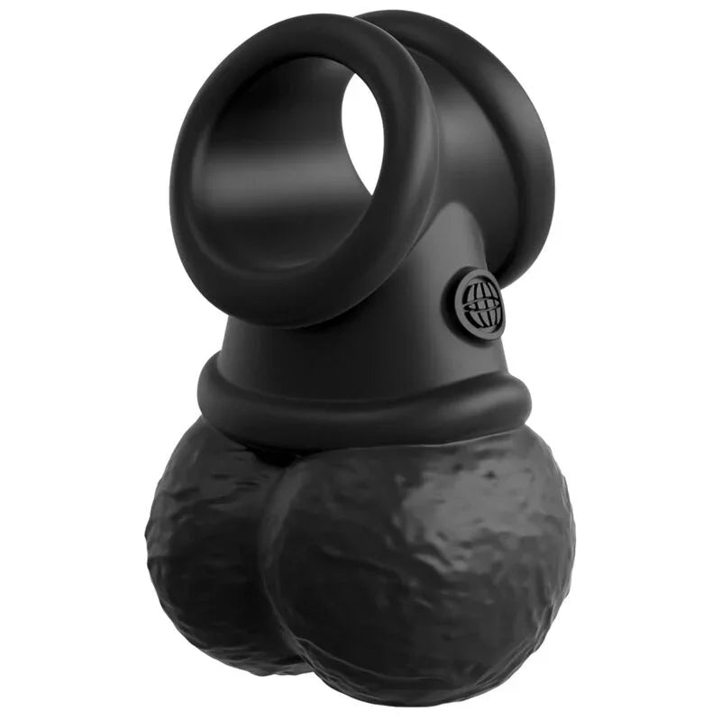 KING COCK - ELITE KIT ARNES AJUSTABLE DELUXE ANILLO CON TESTICULOS & DILDO 20.3 CM - Nuvica