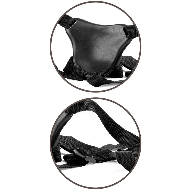 KING COCK - ELITE KIT ARNES AJUSTABLE DELUXE ANILLO CON TESTICULOS & DILDO 20.3 CM - Nuvica